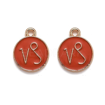 Alloy Enamel Pendants ENAM-S124-01B-12E-1