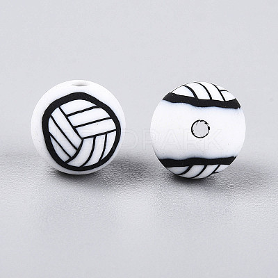 Handmade Polymer Clay Beads CLAY-N014-02A-08-1