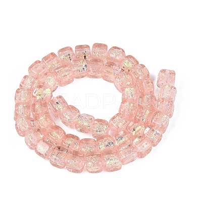 Handmade Foil Glass Beads Strands FOIL-Q002-04J-1