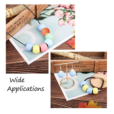 120Pcs 6 Colors Theaceae Wood Bead WOOD-CD0001-07-1