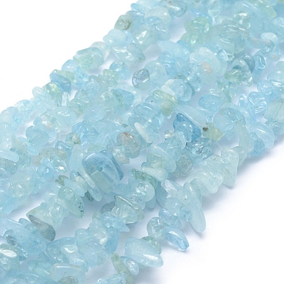 Natural Aquamarine Beads Strands G-P332-75-1
