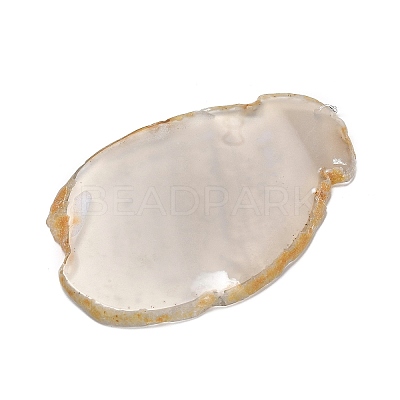 Chakra Natural Dyed Agate Piece Hanging Ornament HJEW-R126-01H-1