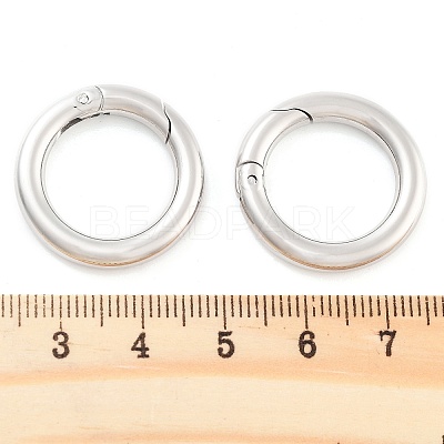 Non-Tarnish 304 Stainless Steel Spring Gate Rings LS-STAS-Q032-1B-1