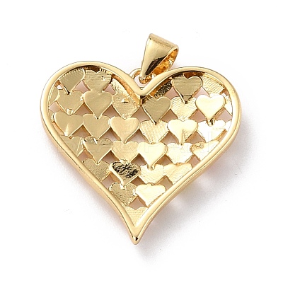 Eco-friendly Brass Enamel Pendants KK-D066-02G-RS-1