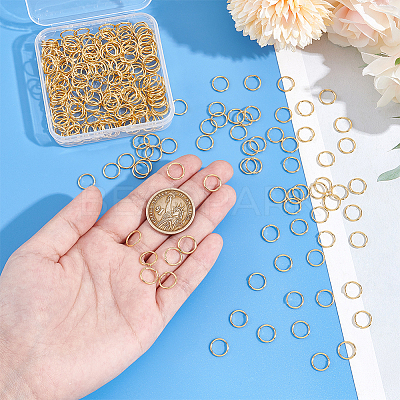300Pcs 304 Stainless Steel Open Jump Rings STAS-UN0058-56G-03-1