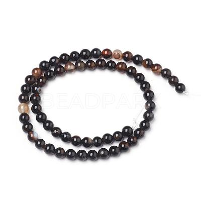 Natural Black Onyx Beads Strands G-L555-04-8mm-1