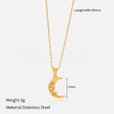 304 Stainless Steel Pendant Necklaces for Women FS-WG3C5F5-14-1