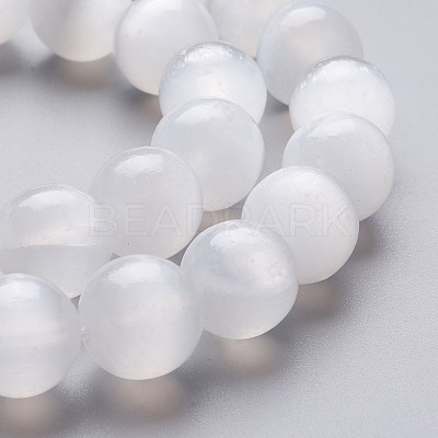 Natural Selenite Beads Strands G-L552H-16B-1