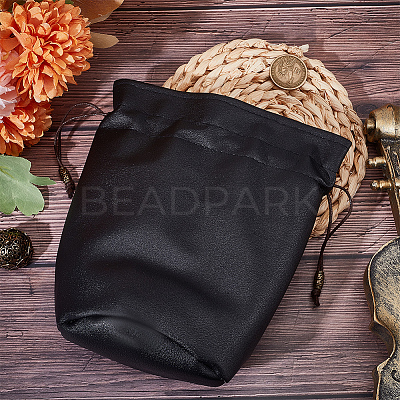 1Pc PU Leather Tea Set Storage Drawstring Bags ABAG-BBC0001-27B-1