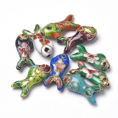 Handmade Cloisonne Beads X-CLB-S006-05-1