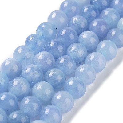 Dyed Natural Malaysia Jade Beads Strands G-G021-02C-07-1