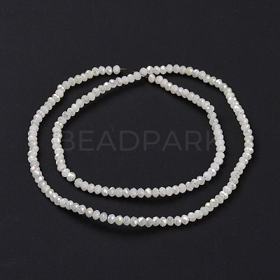 Electroplate Glass Faceted Rondelle Beads Strands EGLA-D020-3x2mm-05-1