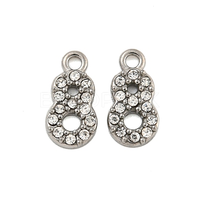 304 Stainless Steel Pendants STAS-L080-002P-08-1