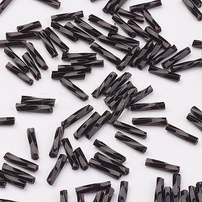 Glass Twisted Bugle Beads SEED-E002-6mm-849-1