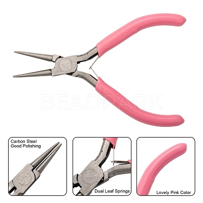 45# Carbon Steel Round Nose Pliers PT-L004-52-1