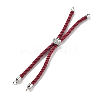 Twisted Nylon Cord Silder Bracelets DIY-B066-03P-06-1