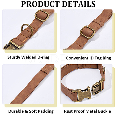 PU Leather Dog Collar AJEW-WH20070-093C-05-1