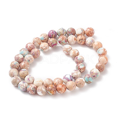 Natural Imperial Jasper Beads Strands G-E358-8m-01-1