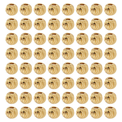 Brass Beads X1-KK-G312-01G-6mm-G-1