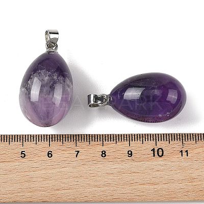 Natural Amethyst Pendants GG-K002-08A-18-1