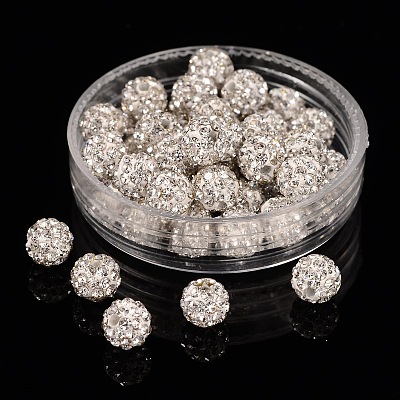 Pave Disco Ball Beads RB-Q195-A6mm-001-1