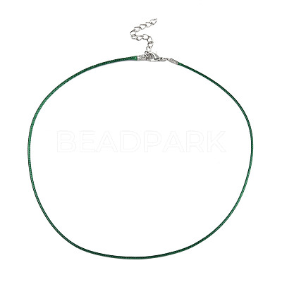 Waxed Cotton Cord Necklace Making MAK-S034-019-1