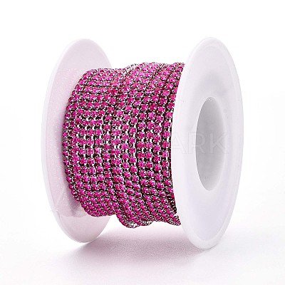 Iron Rhinestone Cup Chains CH-T006-02A-06-1
