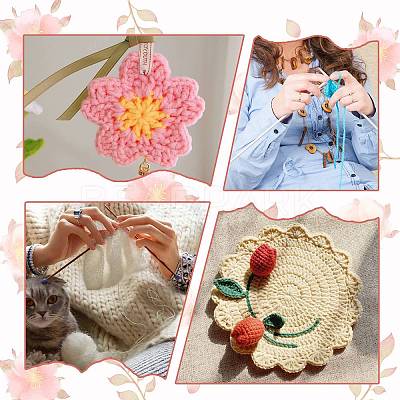 5Pcs Polyester Yarn for Knitting & Crochet YCOR-SZ0001-03M-1