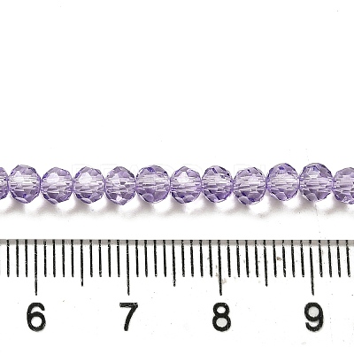 Transparent Baking Paint Glass Beads Strands DGLA-A034-T4mm-D03-1