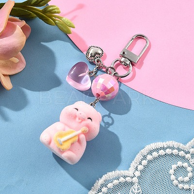 Animals Resin & Acrylic Pendant Decorations KEYC-YW00189-02-1