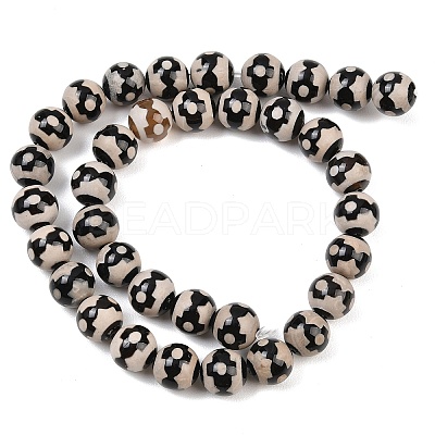 Tibetan Style dZi Beads Strands G-G328-A06-10mm-1