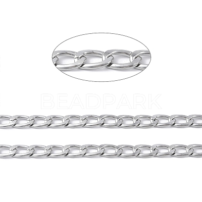 Oval Oxidation Aluminum Curb Chains CHA-K003-08P-1