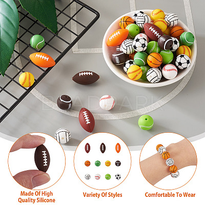 12 Style Silicone Beads SIL-TA0001-11-1