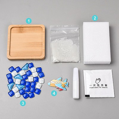 DIY Mosaic Coaster Making Kit TH-CBAB785-01C-1