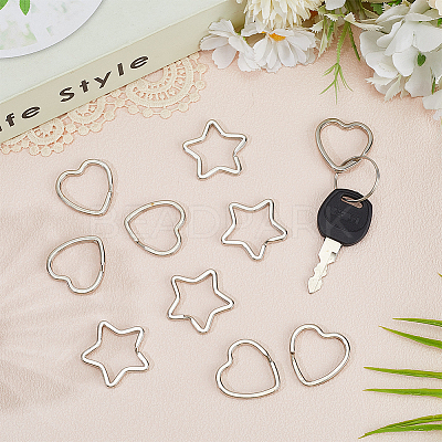 30Pcs 2 Styles Zinc Alloy Split Rings FIND-SP0004-19-1