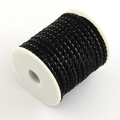 Braided PU Leather Cord LC-Q008-01-1