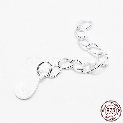 925 Sterling Silver Extender Chains STER-F032-11S-1