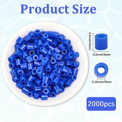 2000Pcs PE DIY Melty Beads Fuse Beads Refills DIY-SP0004-73D-1
