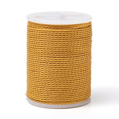 Round Waxed Polyester Cord YC-G006-01-1.0mm-24-1