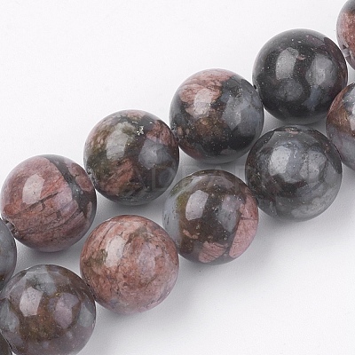 Natural Glaucophane Beads Strands G-F560-10mm-C01-1