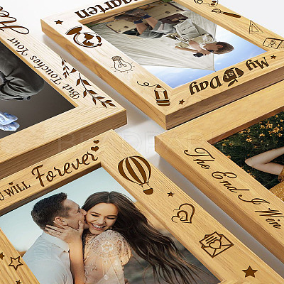 Natural Wood Photo Frames DIY-WH0234-011-1