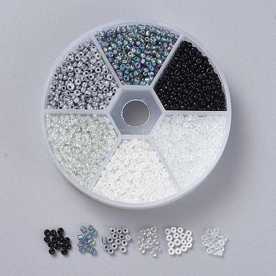 6 Colors 12/0 Glass Seed Beads SEED-X0052-03A-2mm-1