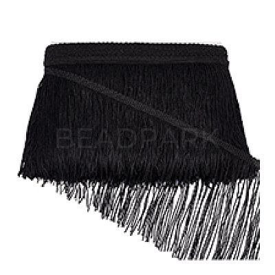 10 Yards Polyester Tassel Ribbon OCOR-WH0078-133-1