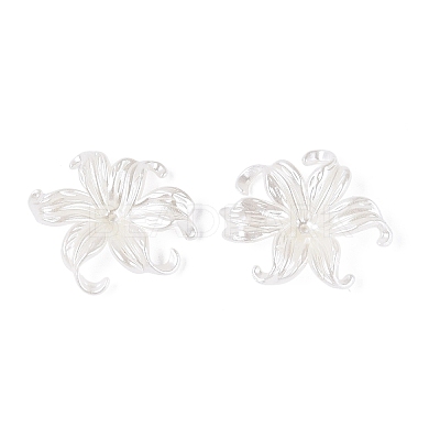 ABS Plastic Imitation Pearl Bead Caps KY-Q004-05A-1