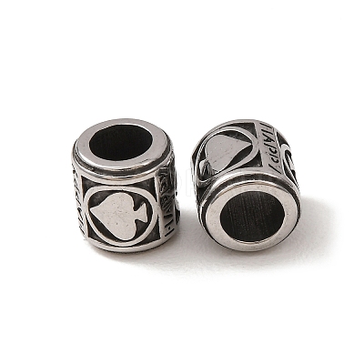 316 Surgical Stainless Steel European Beads SA-CBA7555-01AS-06-1