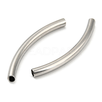 Non-Tarnish 304 Stainless Steel Tube Beads STAS-B047-27K-P-1