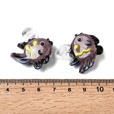 Handmade Lampwork Pendants LAMP-B035-01B-12-1