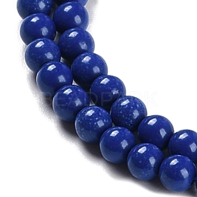 Synthetic Turquoise Beads Strands G-U004-02A-1