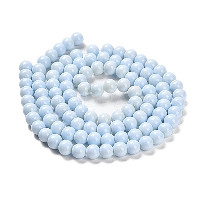 Painted Glass Bead Strands DGLA-S071-8mm-B15-1