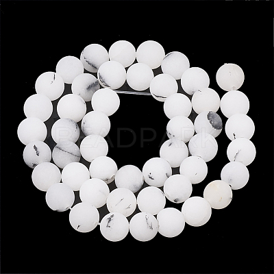 Natural Rutilated Quartz Beads Strands X-G-T106-326-1